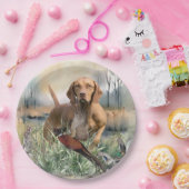 Vizsla, art papieren bordje (Feest)