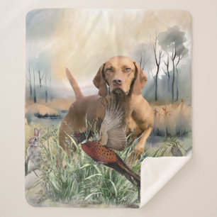 Vizsla, art sherpa deken