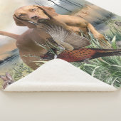Vizsla, art sherpa deken (3/4)