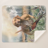 Vizsla, art sherpa deken (Voorkant (horizontaal))