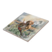 Vizsla, art tegeltje (Zijkant)