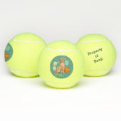 Vizsla Blauwgroen gepersonaliseerd Tennisballen (Multi)