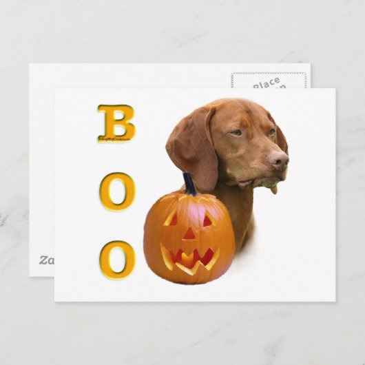 Vizsla Boo Briefkaart (Voorkant / Achterkant)
