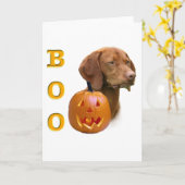 Vizsla Boo Kaart (Gele Bloem)