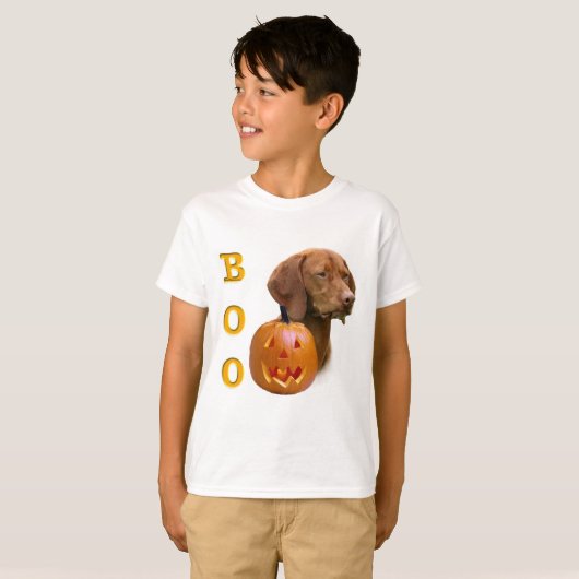 Vizsla Boo T-shirt (Voorkant volledig)