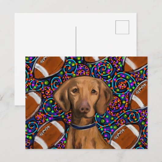 Vizsla Briefkaart (Voorkant / Achterkant)