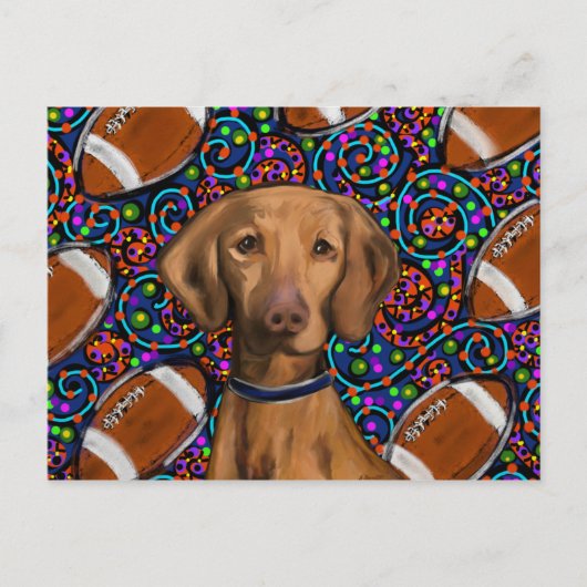 Vizsla Briefkaart (Voorkant)