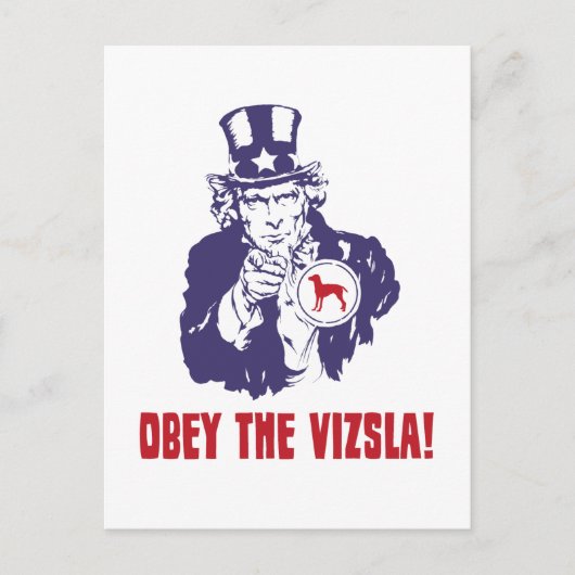 Vizsla Briefkaart (Voorkant)