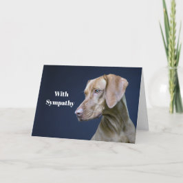 Vizsla Brown Dog Photo Sympathy Kaart