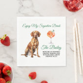 Vizsla bruiloft handtekening Drink Servet (Insitu)