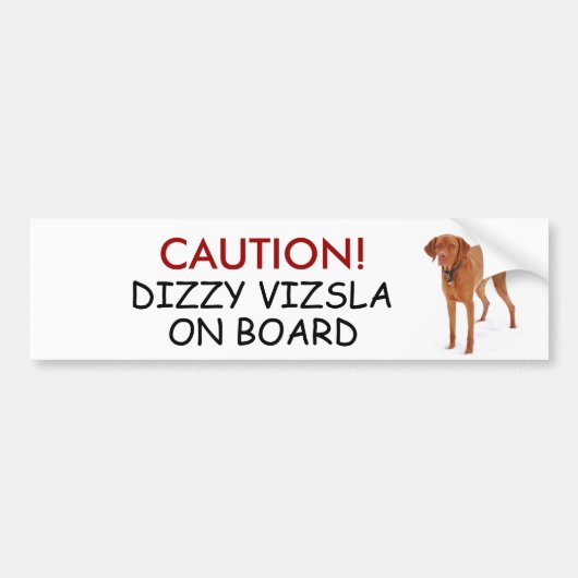 VIZSLA - bumpersticker (Voorkant)