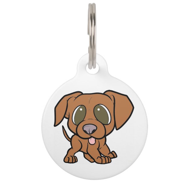 vizsla cartoon huisdierpenning (Voorkant)