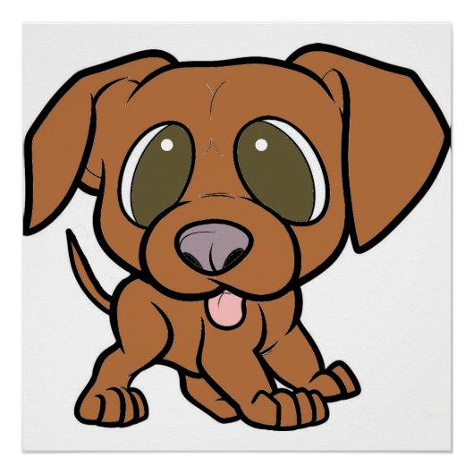 vizsla cartoon perfect poster (Voorkant)