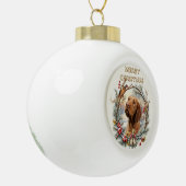 Vizsla Christmas  Keramische Bal Ornament (Links)