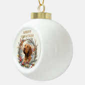 Vizsla Christmas  Keramische Bal Ornament (Rechts)