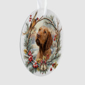 Vizsla Christmas  Ornament (voorkant)