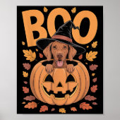Vizsla Costume On Pumpkin Halloween Vizsla  Poster (Voorkant)