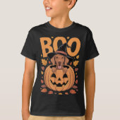Vizsla Costume On Pumpkin Halloween Vizsla  T-shirt (Voorkant)