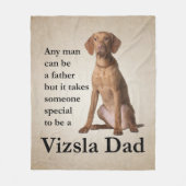 Vizsla Dad Fleece Blanket (Voorkant)