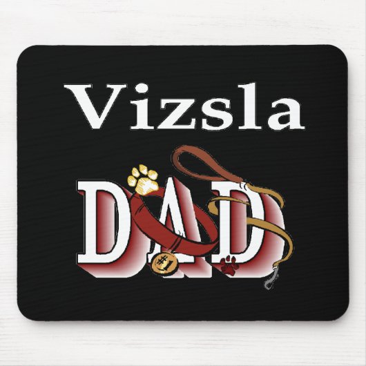 Vizsla Dad Gifts Muismat (Voorkant)
