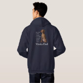 Vizsla Dad Hoodie (Achterkant volledig)
