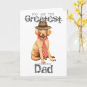 Vizsla Dad Kaart (Gele Bloem)
