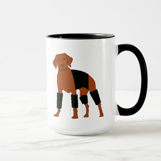 Vizsla De Velcro Dog mok (Rechts)