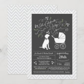 Vizsla Dog Baby shower Geslacht Neutraal Kaart (Voorkant / Achterkant)