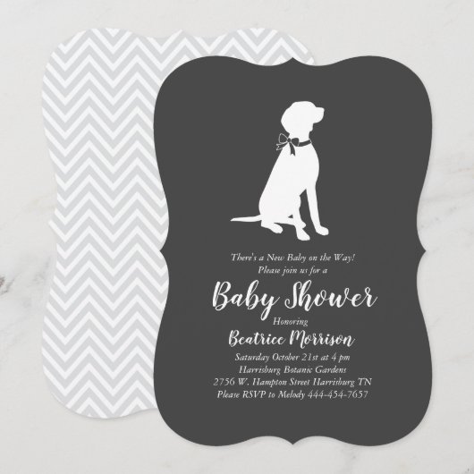 Vizsla Dog Baby shower Geslacht Neutraal Kaart (Voorkant / Achterkant)