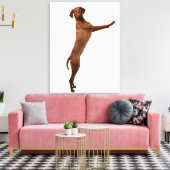 Vizsla Dog Canvas Afdruk (Insitu (Woonkamer))