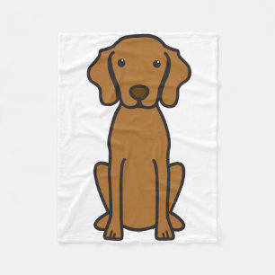Vizsla Dog Cartoon Fleece Deken
