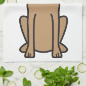 Vizsla Dog Cartoon Theedoek (Gevouwen)