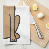 Vizsla Dog Cartoon Theedoek (Quarter Fold)