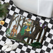 Vizsla Dog Elf Forest Badmat