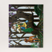 Vizsla Dog Elf Forest Legpuzzel (Verticaal)