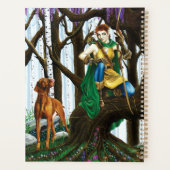 Vizsla Dog Elf Forest Planner (Achterkant)