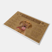 Vizsla Dog House regels, als het kapot is, is het  Deurmat (Schuin)