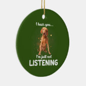 Vizsla Dog Keramisch Ornament (Rechts)