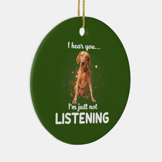 Vizsla Dog Keramisch Ornament (Rechts)