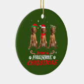 Vizsla Dog Keramisch Ornament (Rechts)
