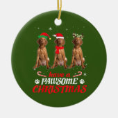 Vizsla Dog Keramisch Ornament (Voorkant)