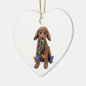 Vizsla Dog kerstversiering Keramisch Ornament (Links)