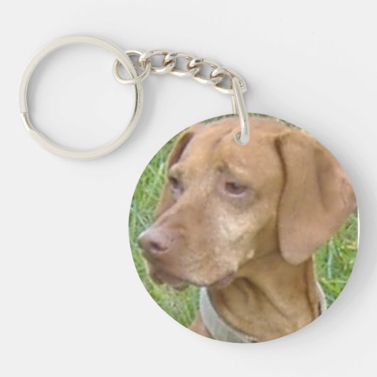 Vizsla Dog Keyring Sleutelhanger (Voorkant)