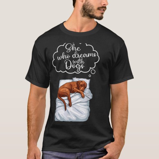 Vizsla Dog Nightgown Pajama  T-shirt (Voorkant)