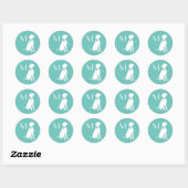 Vizsla Dog Puppy Ronde Sticker (Vel)
