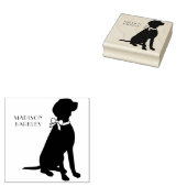 Vizsla Dog Puppy Rubberstempel (Gestempeld)