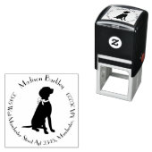 Vizsla Dog Puppy Zelfinktende Stempel (In situ)