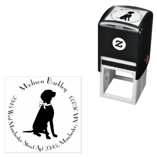 Vizsla Dog Puppy Zelfinktende Stempel (In situ)