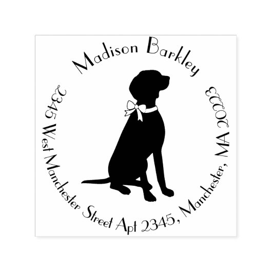 Vizsla Dog Puppy Zelfinktende Stempel (Design)
