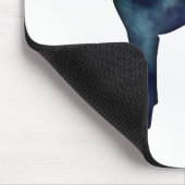 Vizsla Dog Silhouette Black Waterverf Muismat (Hoek)